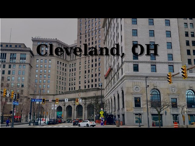 Downtown Cleveland, OH - 4K Drive