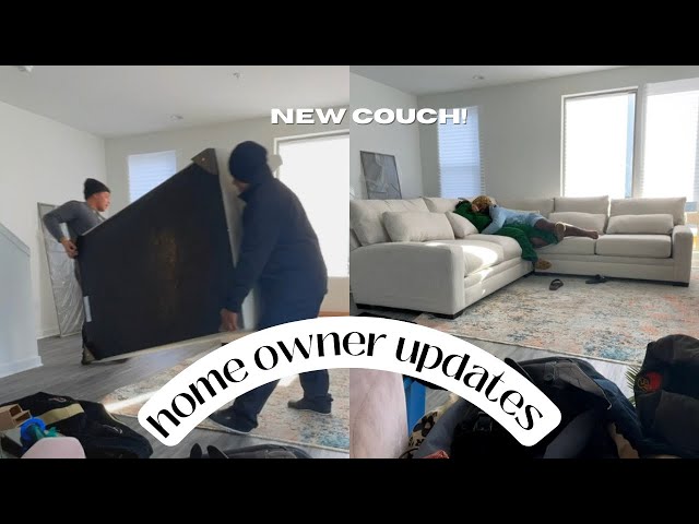My DREAM COUCH got delivered! & other house updates
