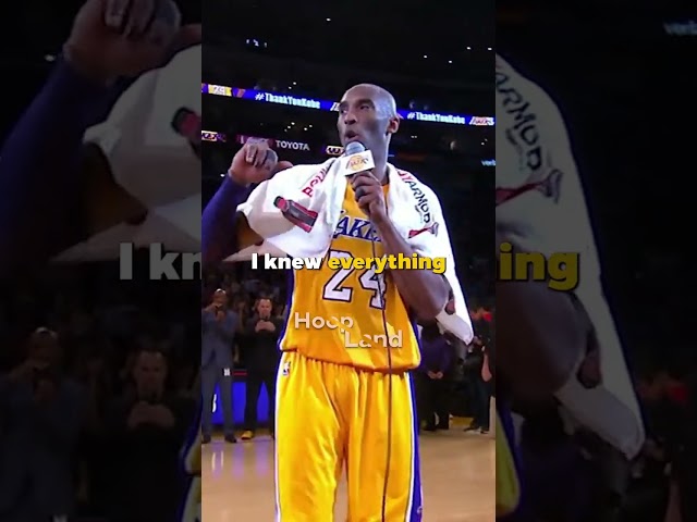 Kobe Bryant Insane Retirement Speech 🤯