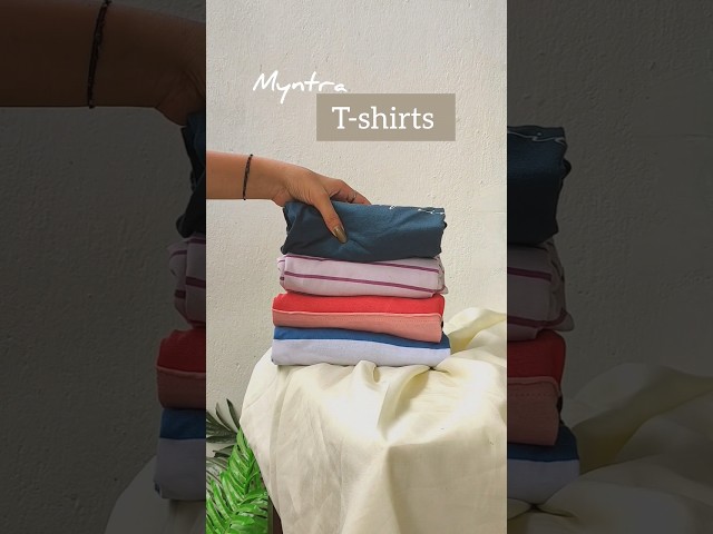 Myntra T-shirts haul under ₹500 #myntrafinds #shortsfeed #shortsviral #shorts