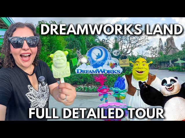 DreamWorks Land (Officially Opened Full Tour) Characters, Snacks, Rides, Shows | Universal Orlando