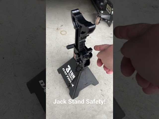 Harbor Freight Jack Stands New Secondary Safety Feature! #safetyfirst #jack #stand #harborfreight