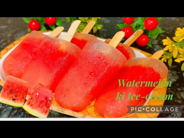 Watermelon ki thandi aur healthy Ice-Cream ।  तरबूज की ठंडी और हेल्दी आइसक्रीम।