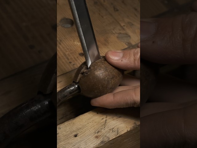 When I found an antique hand drill #shorts #asmr #woodworking #restoration