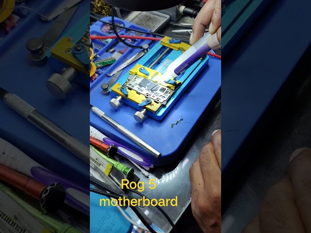 Asus ROG phone 5 dead condition motherboard problem remove CPU