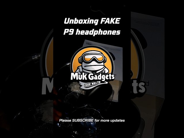 Unboxing FAKE P9 headphones #fake #shorts #headphones