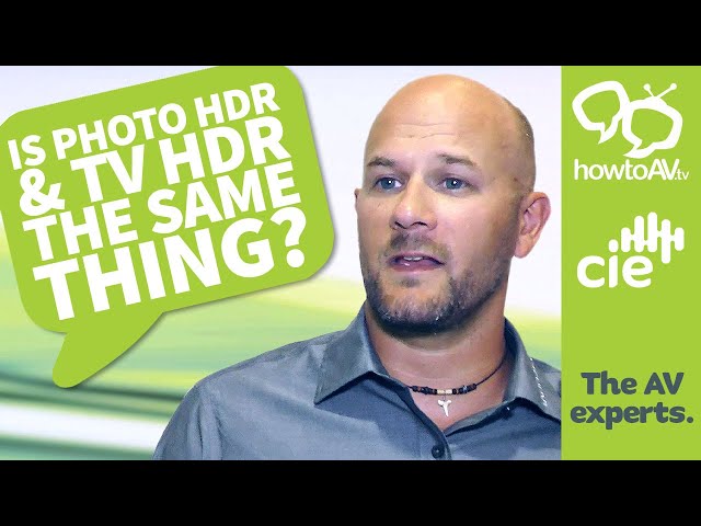 Is Photo HDR and TV HDR the same thing?