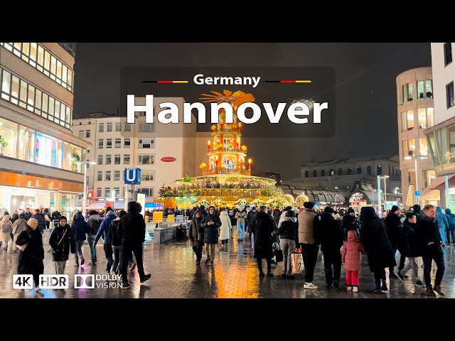 Hannover, Germany 🇩🇪 Christmas Market 2023 🎄 4K 60fps HDR ❄ Cinematic Video Tour