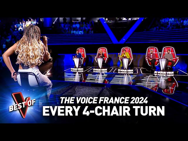 Every single 4-CHAIR-TURN Blind Audition on The Voice France 2024