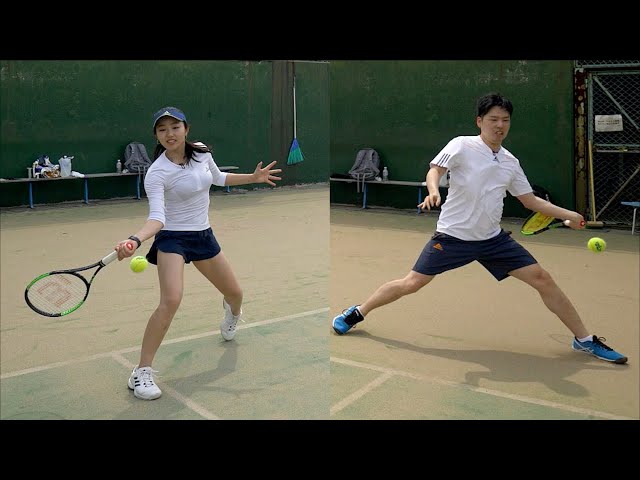 프로출신 아내 vs 국제심판 남편의 테니스 대결