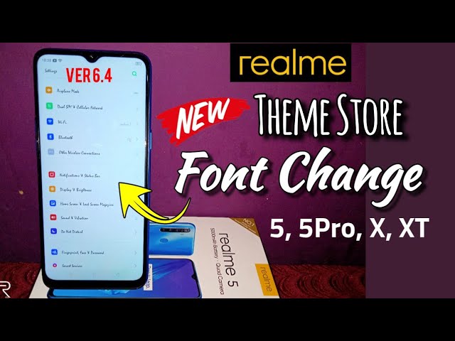 Realme 5 Font Change | Font Change Theme Store For Realme 5, Realme 5 Pro, Realme X & Realme XT |