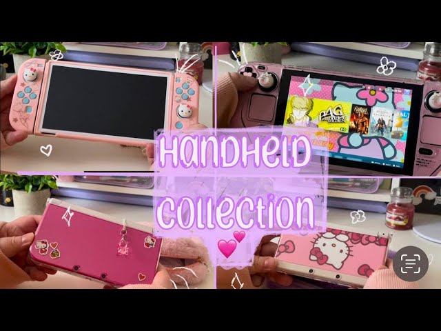 ♡ 🍡 more steam deck and switch customisation | handhelds collection on a rainy day ♡