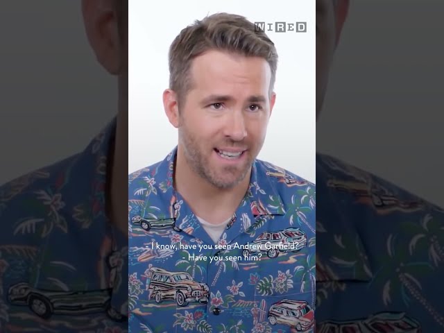 Why Did Ryan Reynolds Kiss Andrew Garfield? 😂
