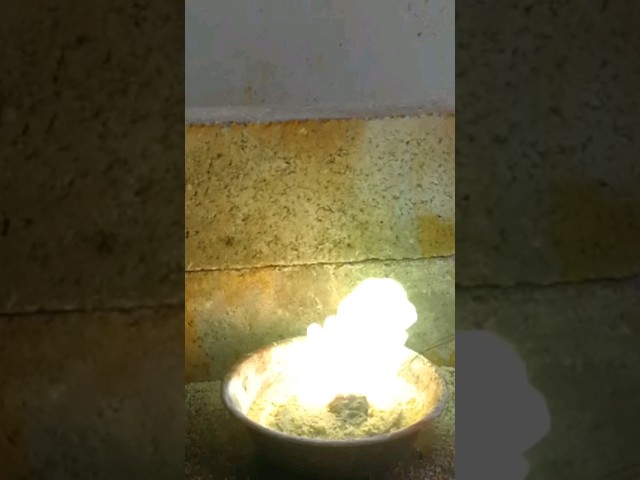 Sulfur and Zinc explosion #experiment #Chemistry #explosion