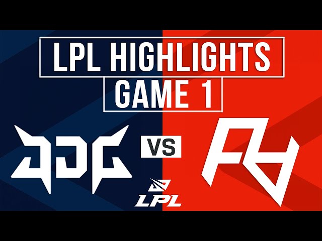 JDG vs RA Highlights Game 1 | LPL 2024 Spring | JD Gaming vs Rare Atom