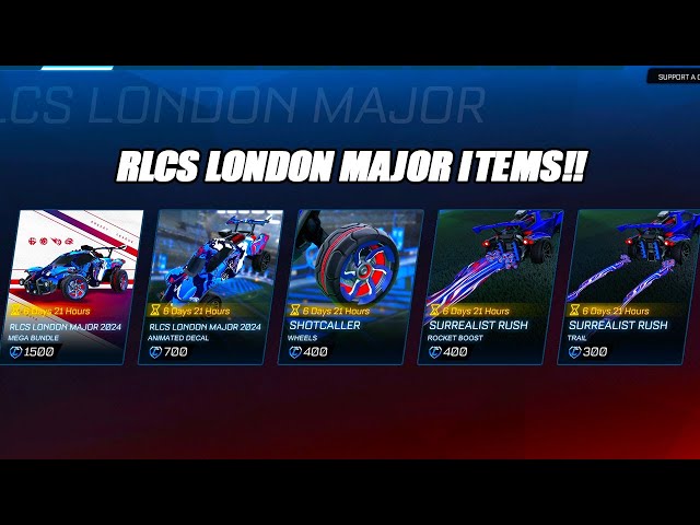 *NEW* RLCS London Major 2024 Items In Rocket League!! - Rocket League Update