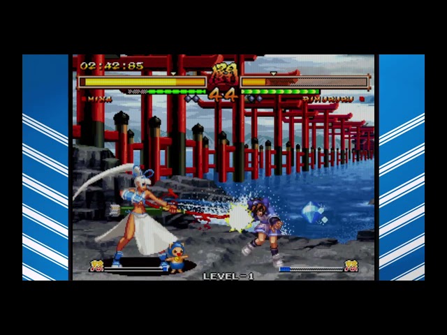 SAMURAI SHODOWN V especial Nina modo arcade lvl 1