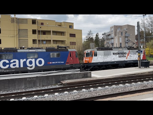 Rhomberg Sersa Re 420 503 & SBB Cargo Re 420 268 und Re 420 299 mit IC4 Stuttgart - Zürich HB