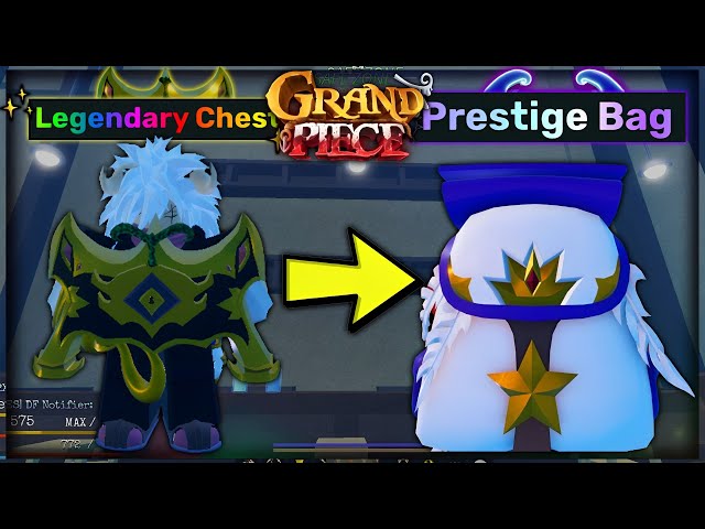 [GPO] How To Trade Up Legendary Chests to Prestige Bag 🎒💸