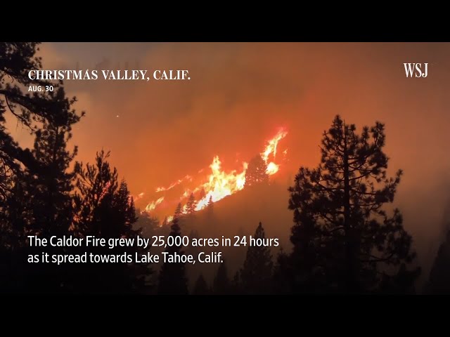 Caldor Fire Threatens Lake Tahoe Resort City, Forces Evacuations