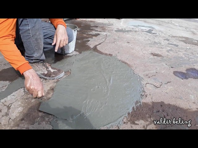Como restaurar calçada de concreto sem gastar muito