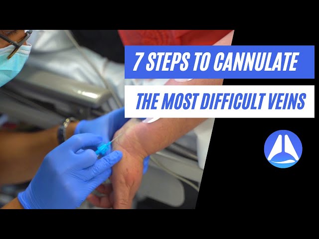 7 steps to cannulate the most difficult veins! Live demonstration
