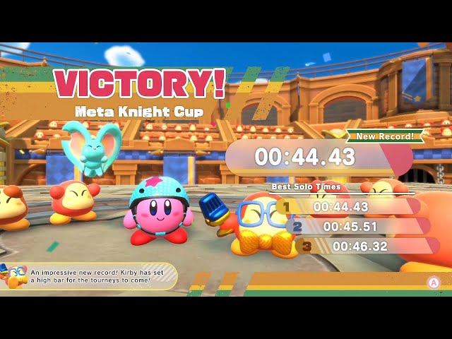 Meta Knight Cup (No Buffs) in 44.43s - Kirby and the Forgotten Land