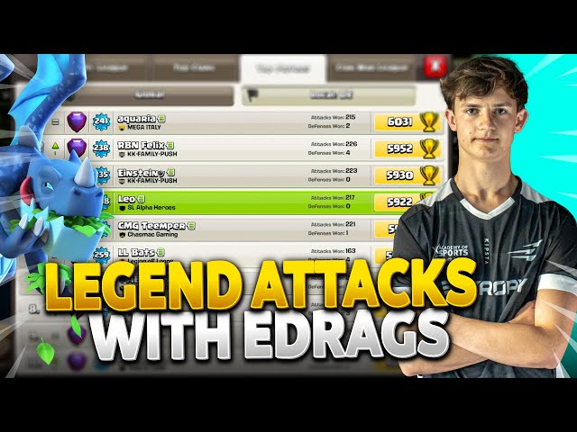 ELECTRO DRAGONS in LEGEND LEAGUE PUSH | EDrags #1 | Clash of Clans