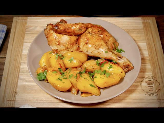 Oběd pro celou rodinu z jednoho hrnce! Pečené kuře, brambory a luxusní omáčka!  👍