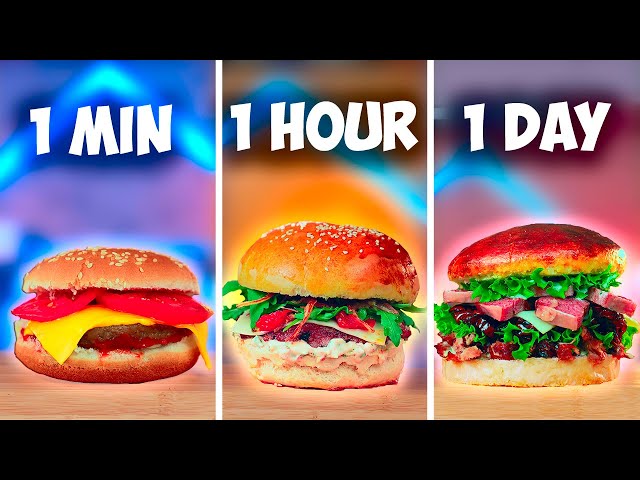 1 Minute vs 1 Hour vs 1 Day Burger