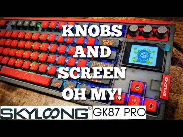 Skyloong GK87 Pro: 3-mode TKL w/ HS knobs and a customizable large OLED screen | Review + Sound Test