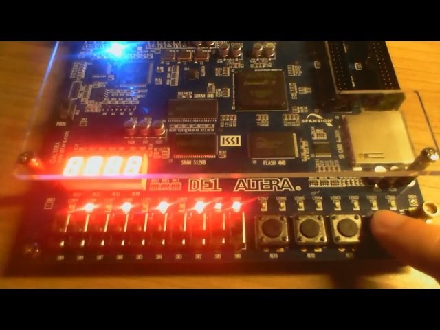 FPGA Tutorial 1. Blinking LEDs on DE1 Altera Board
