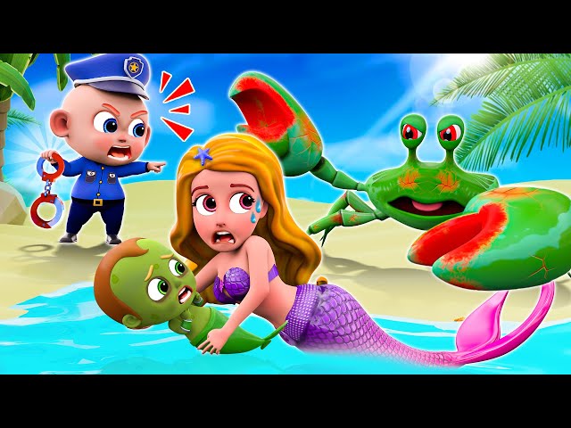 Baby Police Vs  Mermaid 👮✨🧜‍♀️ | Mermaid Song 🧜‍♂️🧜‍♀️ |New✨ More Nursery Rhymes & Baby Songs