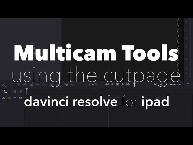 How to Multicam in Davinci Resolve for iPad | Cut Page Only
