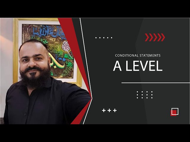 Python Code: Conditional Statement || Computer Science A level 9618 || Adnan Ahmed Usmani