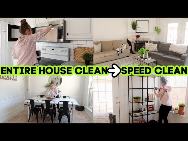 ENTIRE HOUSE CLEAN | SPEED CLEAN WITH ME | Cleaning The Whole House