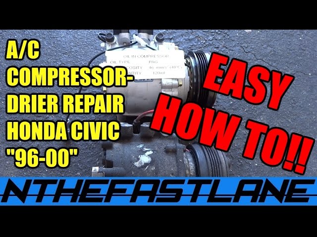 ▶️A/C Compressor And Drier Repair (Honda Civic) "96-00"🔧❄️