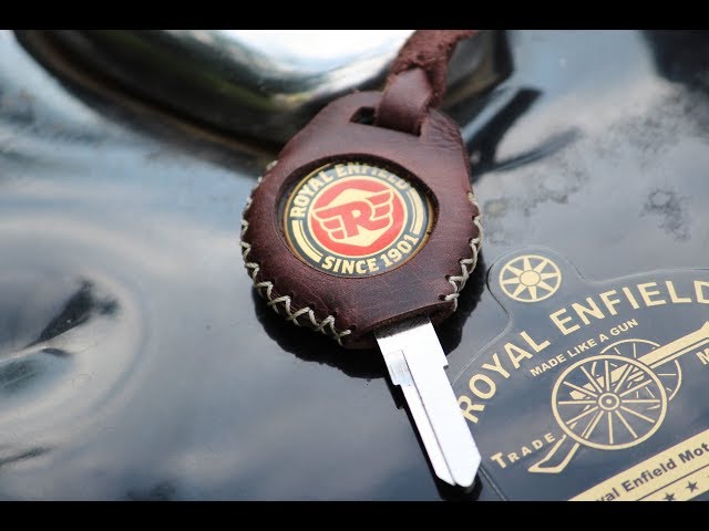 Handstitched Royal Enfield Leather Key Cover
