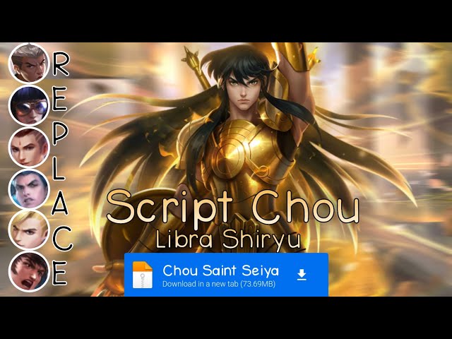 Script Skin Chou Saint Seiya No Password | Full Effect & Voice | Update Patch Terbaru 2024 | MLBB