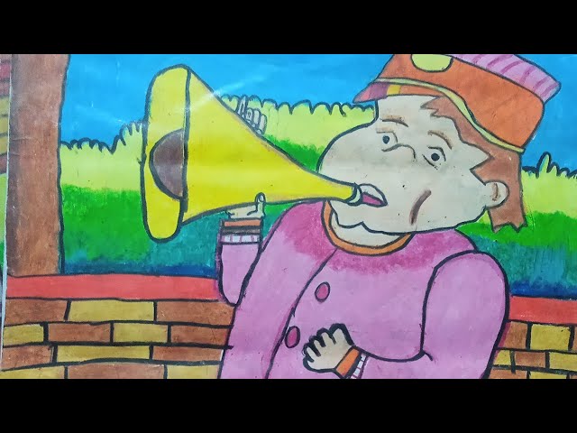 #colourful cartoon drawing# crayon colours// Full video