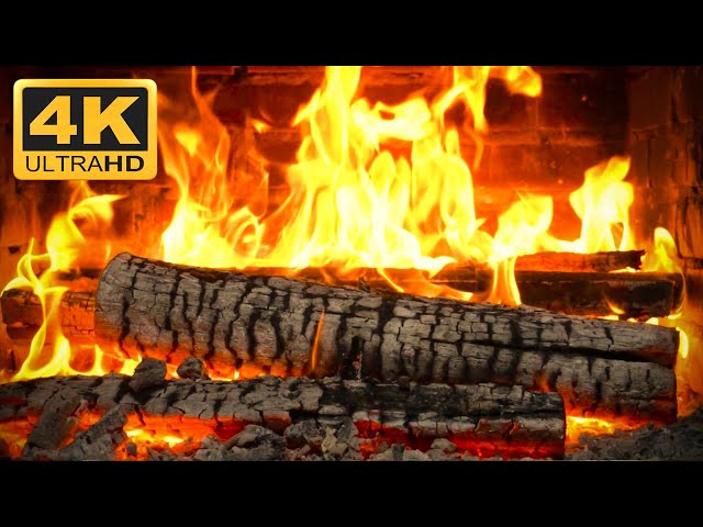 🔥 Best 4K Fireplace (8 Hours) 60fps Ultra HD with Crackling Fire Sounds Relaxing.Fireplace 4K