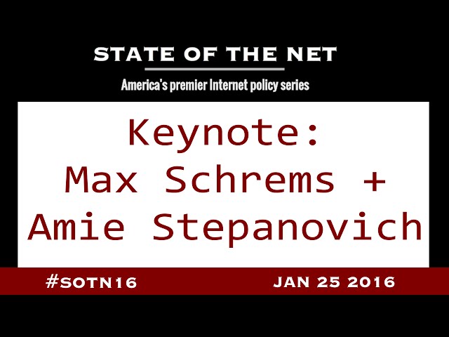 Keynote: Max Schrems + Amie Stepanovich