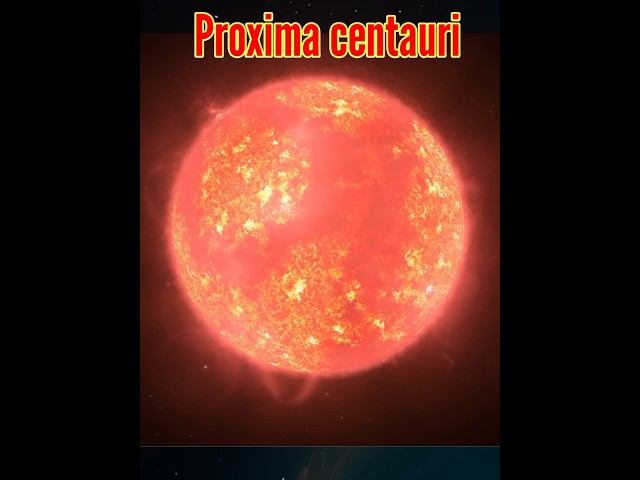 Proxima Centauri the nearest star from the sun #shorts