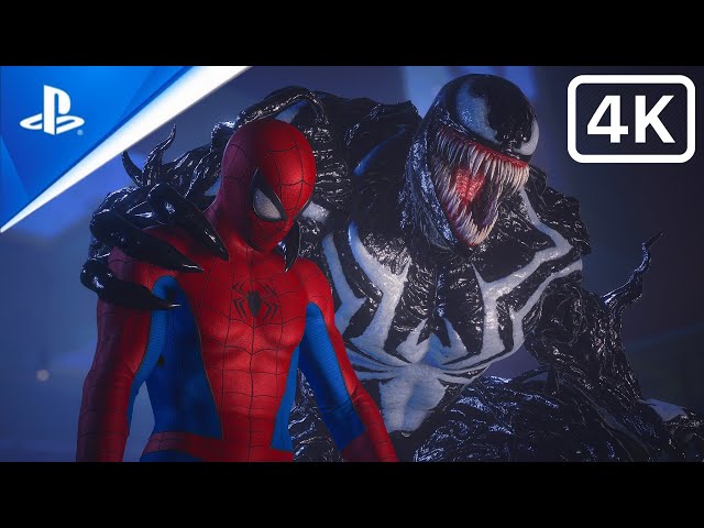 Classic Suit vs Venom Boss Fight ( Ultimate Difficulty ) Spider-Man 2 PS5 (4K)