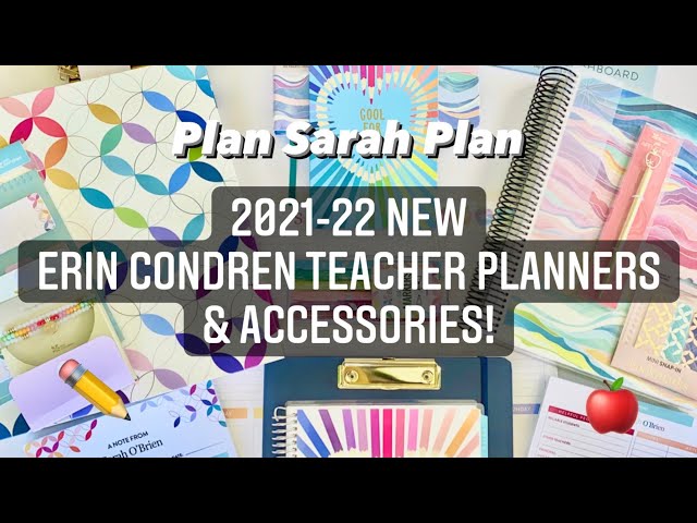 NEW LAUNCH! Erin Condren Teacher Lesson Planners & Accessories!