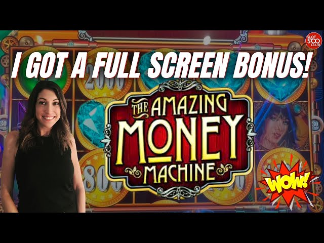 😲 WOW! Full Screen BIG WIN on Amazing Money Machine slot machine #slots #casino #igt