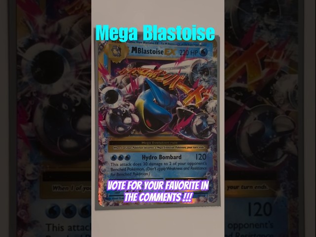 Mega Lucario VS Mega Blastoise!!! Vote for you favorite!! #pokemon #blastoise #old
