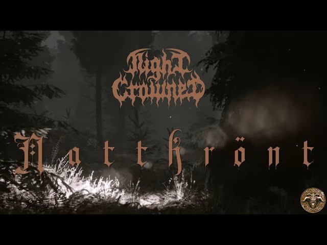 Night Crowned - Nattkrönt (Official Lyric Video) Melodic Black Metal | Noble Demon