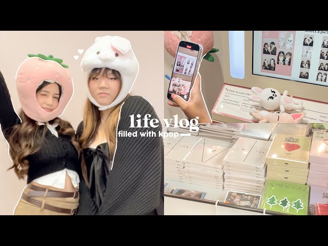 LIFE DIARIES 🦢 day at the source, kpop album shopping, korean photobooth, friends, etc