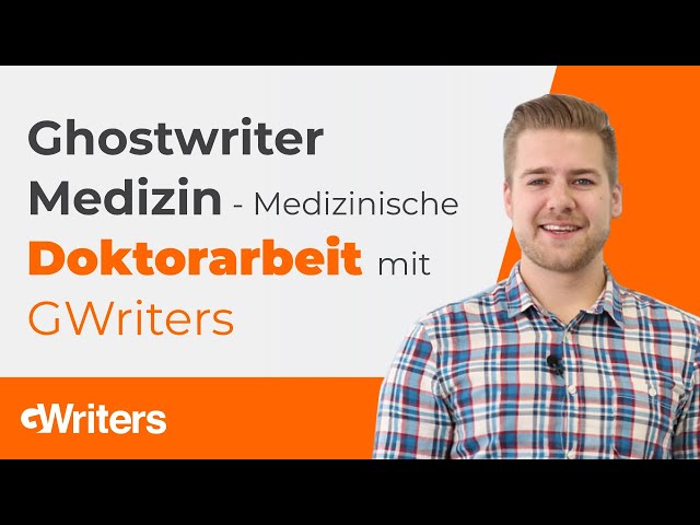 Ghostwriter Medizin - Medizinische Doktorarbeit mit GWriters